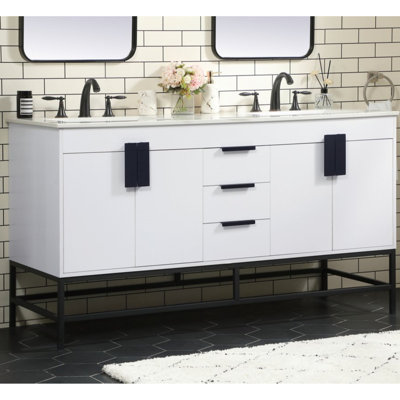 Ensemble de meuble-lavabo double 60 po Eugene