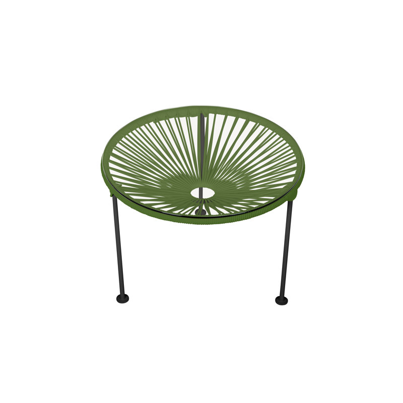 Zicatela Indoor Handmade Coffee Table, Black, Cactus