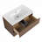 Wall-Mounted Bathroom Vanity With Ceramic Sink