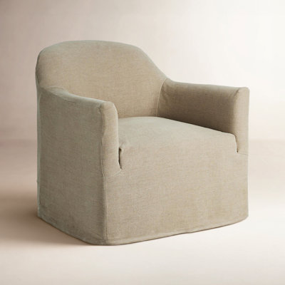 Lowell Slipcover Swivel Chair