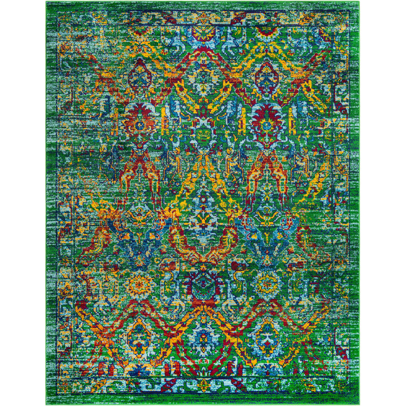 Mylasha Oriental Indoor Rug, Rectangle 7'10"x10'