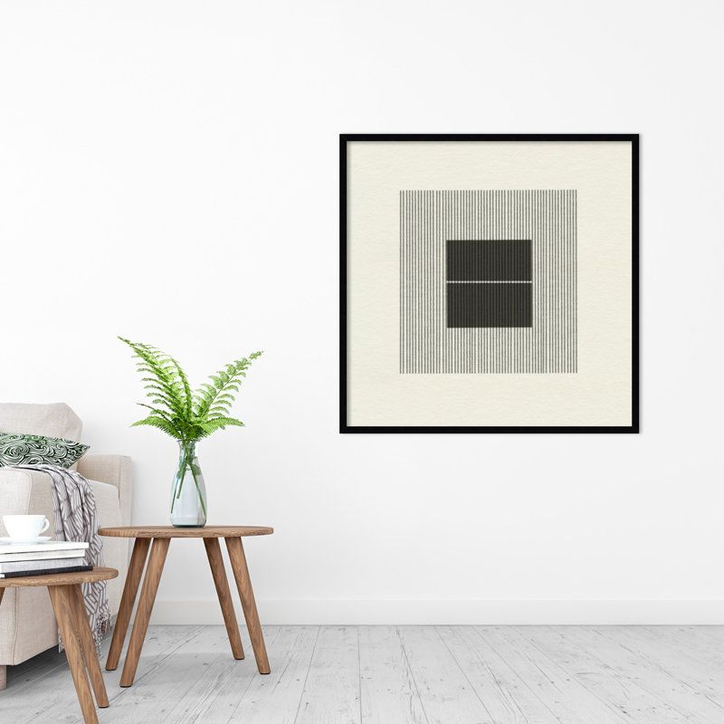 Nyamal, objet en papier n ° 6 par le MIUUS, reproduction d'art sur toile encadrée, H 33 po x l 33 po, Noir