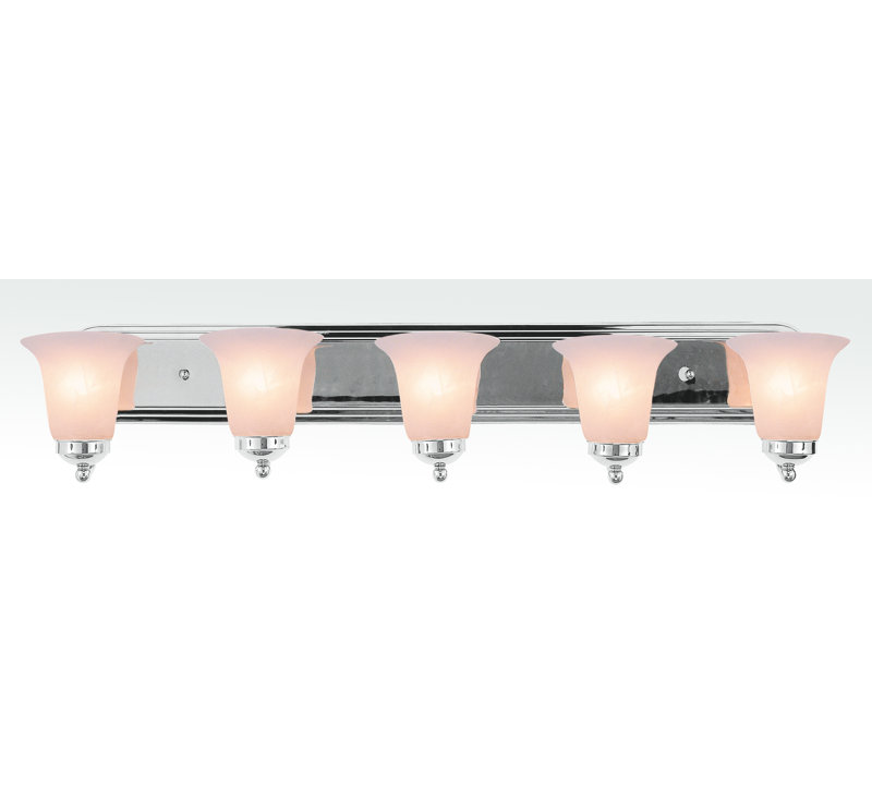 Roughton 5 - Light Dimmable Vanity Light, Polished Chrome