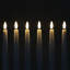 Bougies sans flamme Real Wax avec 2 télécommandes, chandelier à pile avec minuterie, blanc, H 11,4 po