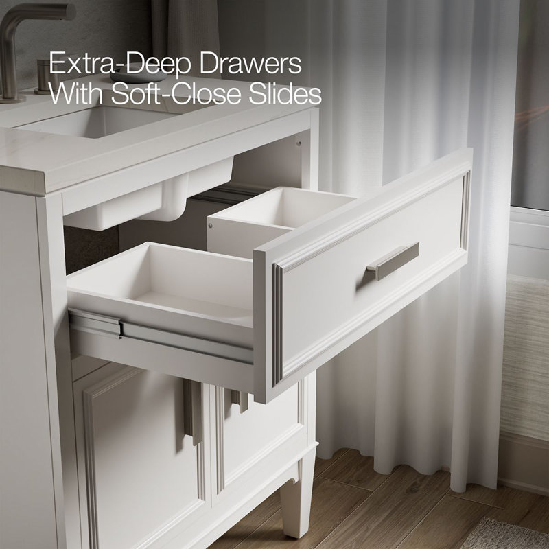Southerk 30-In Bathroom Vanity Set, White, 30"