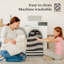 Tapis de salle de bain à carreaux gaufré 2 pi x 4 pi à carreaux gaufré noir et blanc avec pampilles, tapis de bain antidérapant et à séchage rapide pour meuble-lavabo double et cuisine, décor bohème lavable à la machine-130166419
