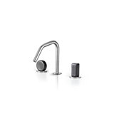 Acquaco Linki Io Deck Mount Three-Hole Widespread Bathroom Lavatory Faucet with 6-5/8'' Spout Reach