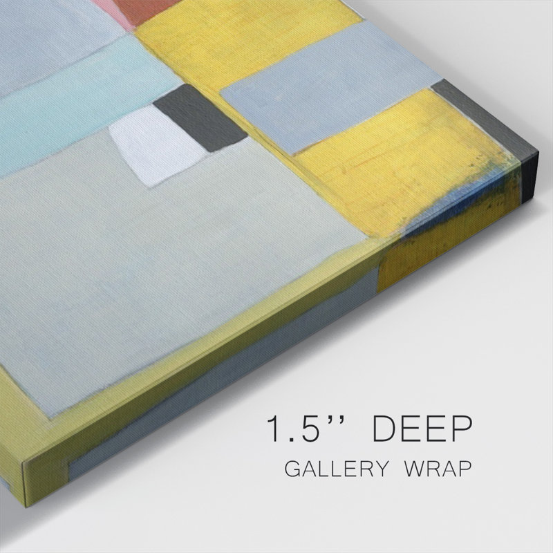 Méditerranée, toile abstraite I-Gallery, H 40 po x l 40 po