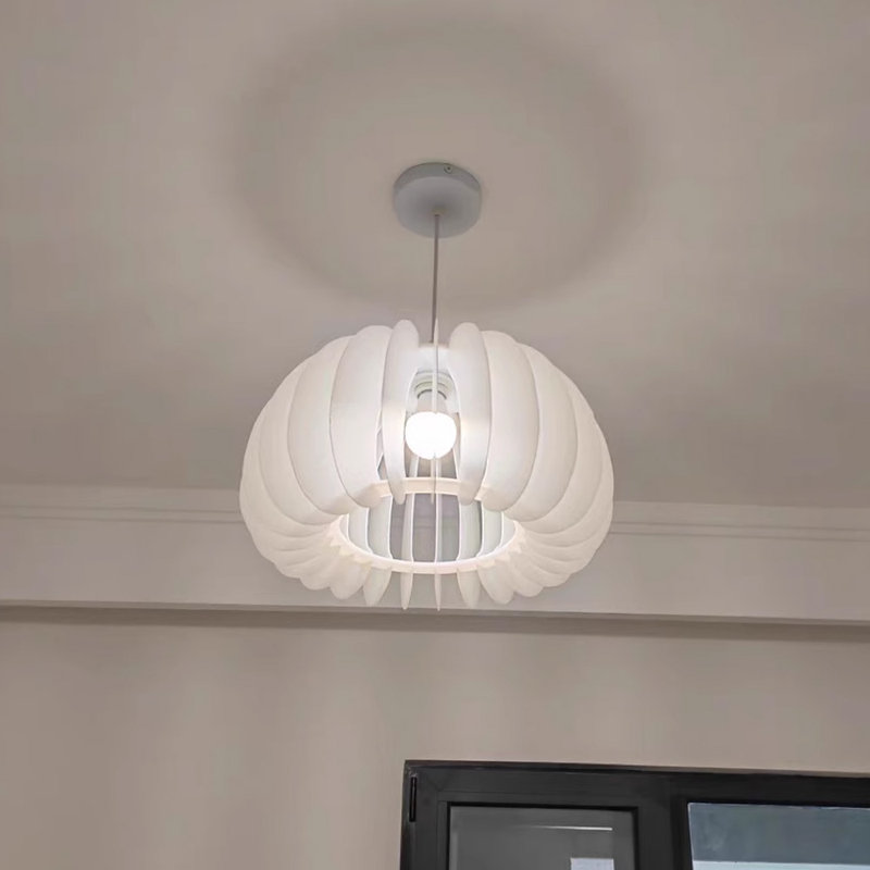 16" Diameter Modern Pumpkin Chandelier