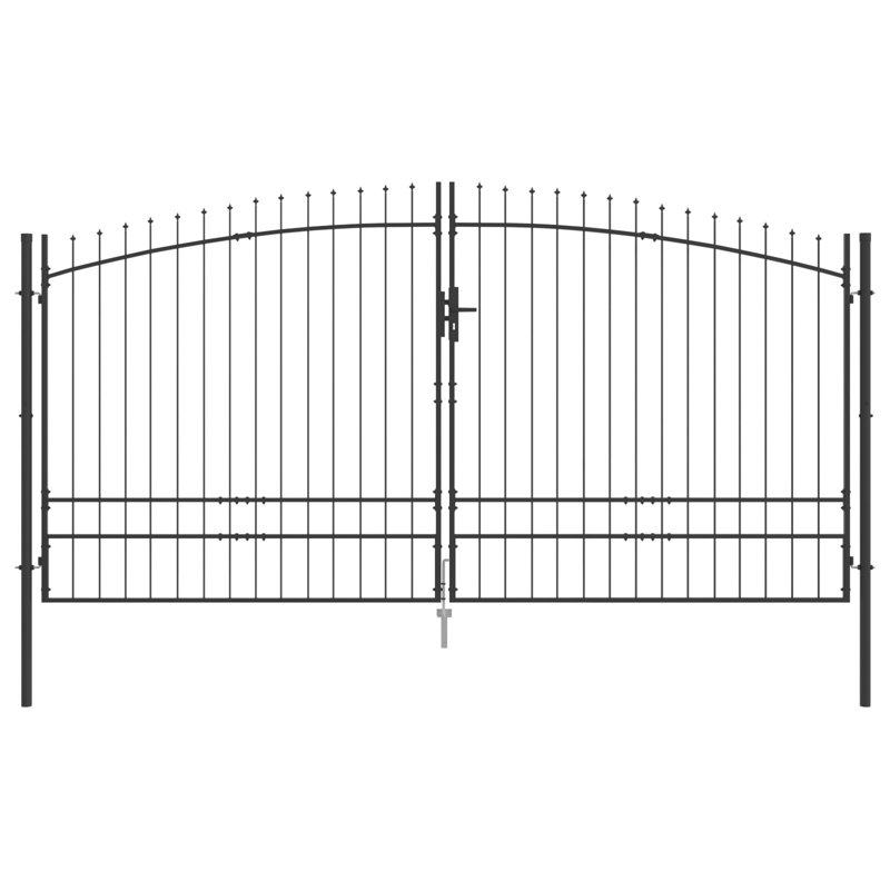 vidaXL Double Gate with Lock