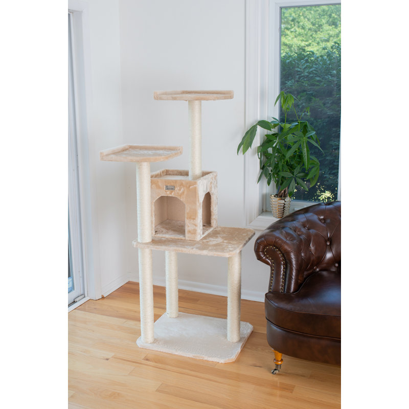 Arbre à chat 57 po Haings, Beige