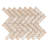 Adonis Pure 1" x 3" Porcelain Herringbone Mosaic Tile