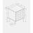 Walnut Laminate Side Table For Bedroom: 23" Height, Solid Wood Legs, Storage With Push Latch, Mid-Century Style Living Room Or Bedroom Accent Areas: Tall, Cabinet, Inspired Design