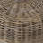 Von Wicker Grey Pouf