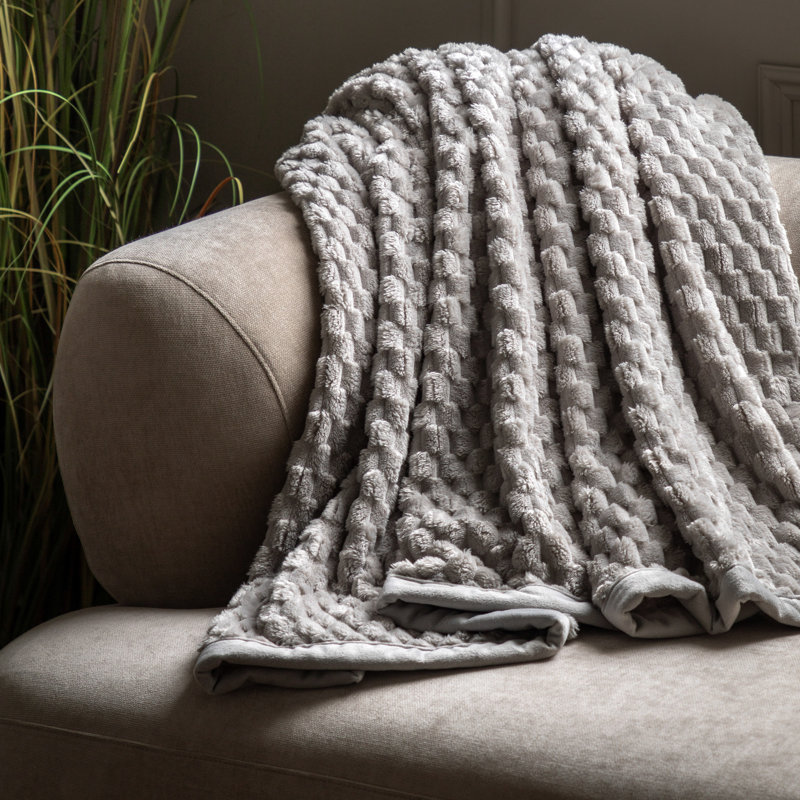Adreyan Throw Blanket, Grey