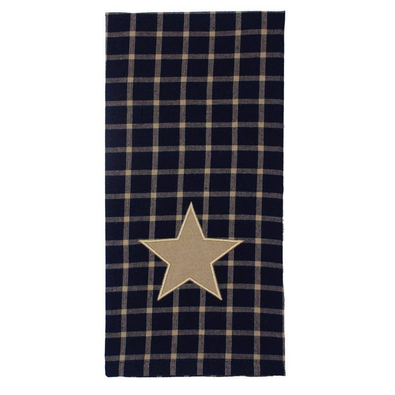 Black & Tan Star Towel