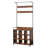 Coat Rack, Hall Tree With Shoe Rack For Entryway, 3-In-1 Entryway Coat Rack And Storage Rack, With 7 Hooks, A Hanging Rod