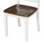Ensemble de table de salle à manger de style rustique 6 pièces avec 4 chaises ergonomiques et un banc