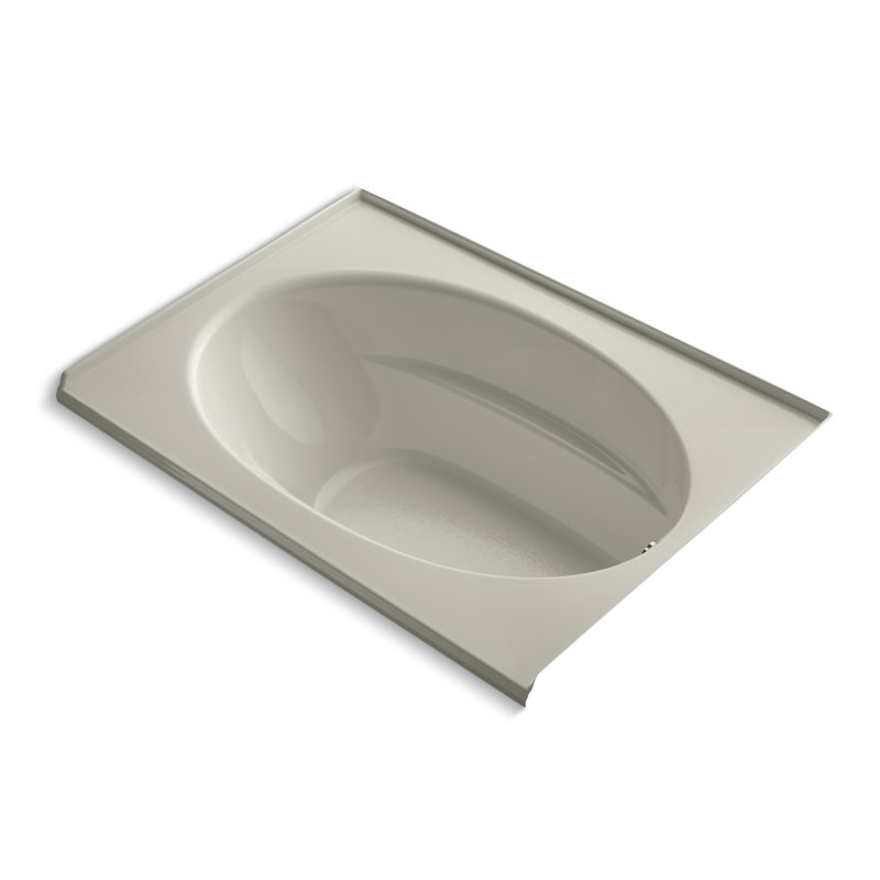 60" x 42" Drop In Soaking Bathtub, Sandbar, Right