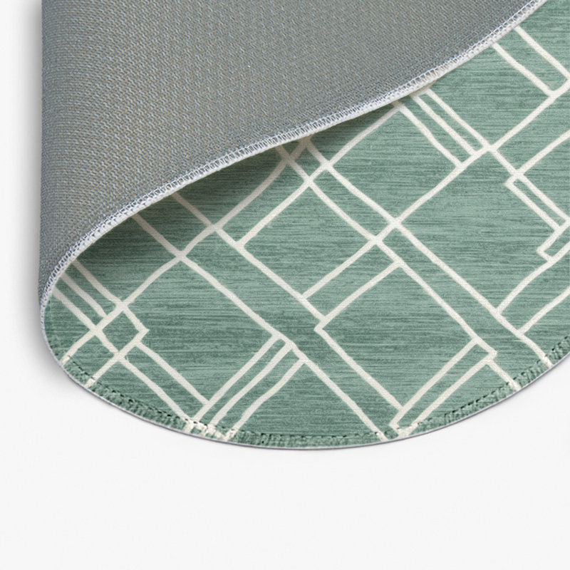 Tapis vert intérieur et extérieur Trellis, Rond 5 pi