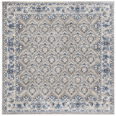 Asucena Light Grey/Blue Area Rug