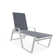 Holna Outdoor Rust-Resistant Metal Chaise Lounge