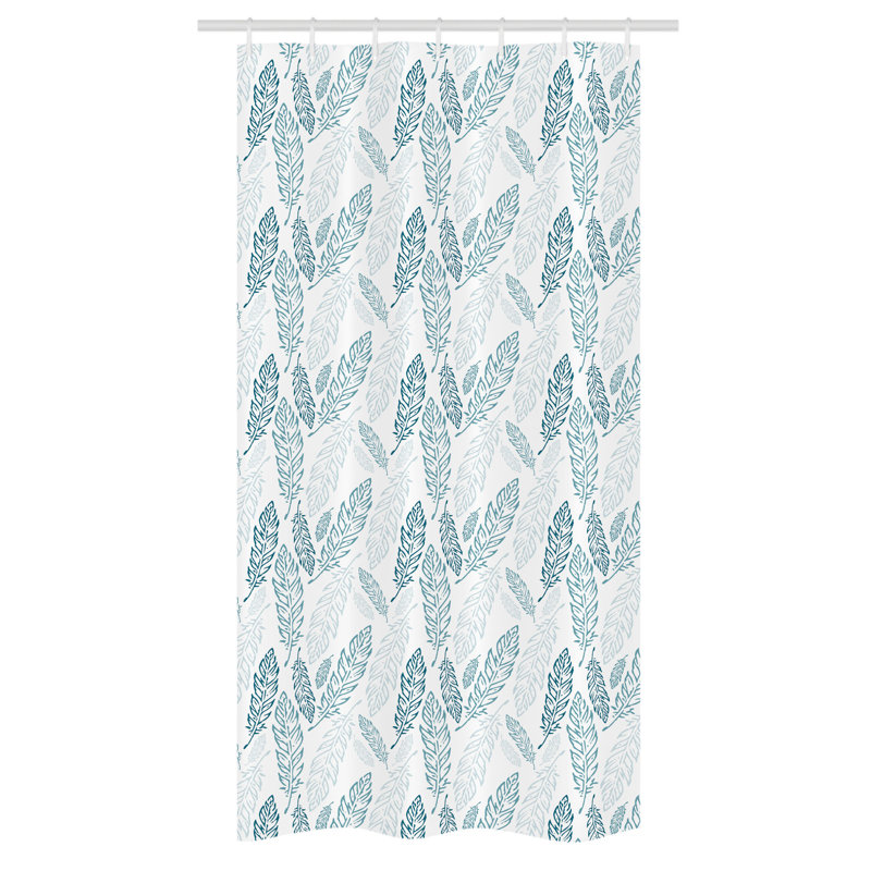 Striped Shower Curtain with Hooks Included, 36" W x 72" L