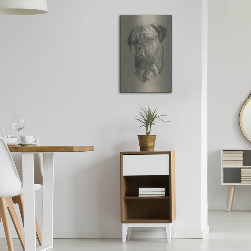 "Bull Mastiff" par Barbara Keith, H 24 po x l 16 po