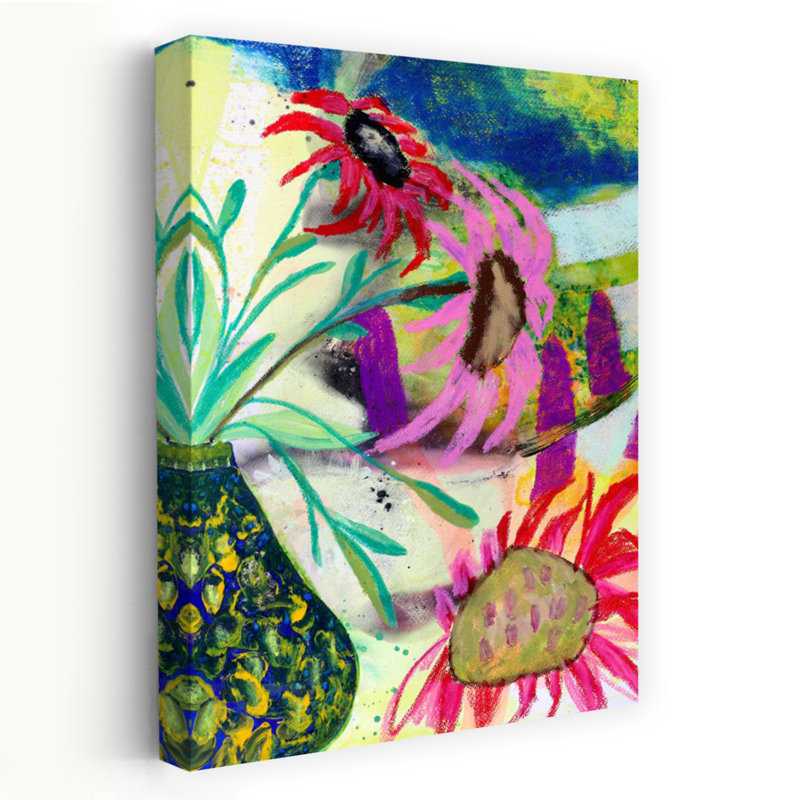 Art contemporain contemporain abstrait, H 18 po x l 12 po