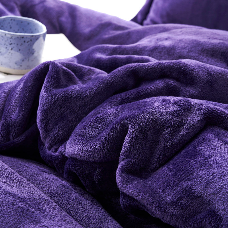 Thicker Than Thick - Coma Inducer Duvet Cover Set, Twin Extra Long Duvet Cover + 1 Pillow Shams, Purple