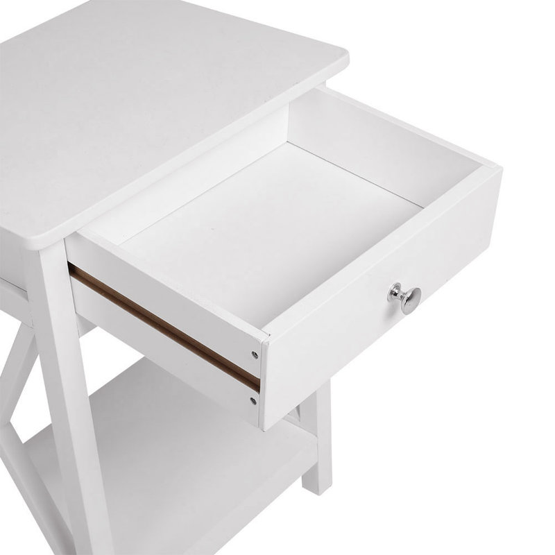 Seraphine 40cm W Bedside Table, White