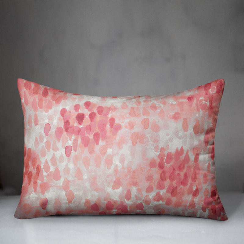 Geometric Throw Pillow, Pink