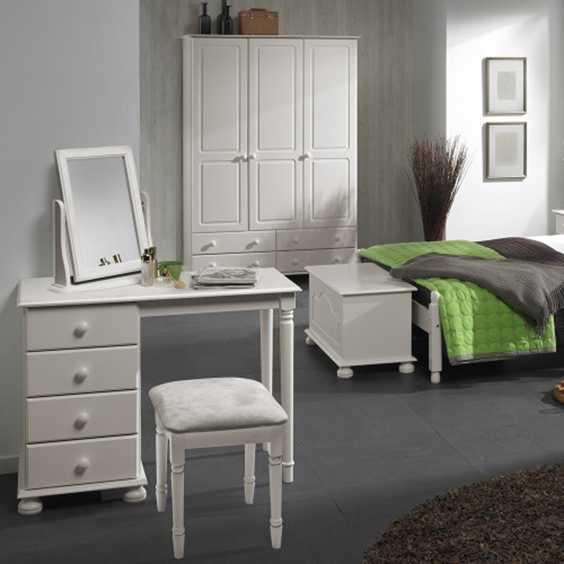 Chritine 3 Door Wardrobe, White
