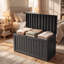 Boîte de rangement extérieure 90 gallons avec siège, boîte de rangement en résine imperméable et verrouillable-135894149