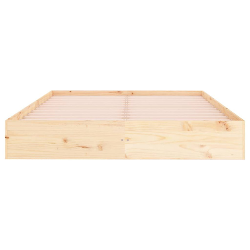Bed Frame Solid Wood, natural, Single (3')