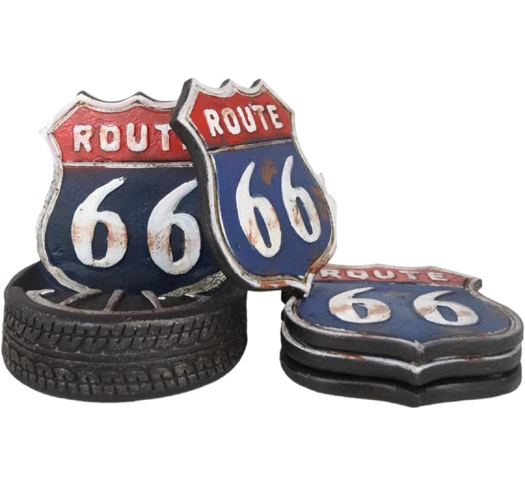 Jader Resin 5 Piece Coaster Set With Holder Williston Forge