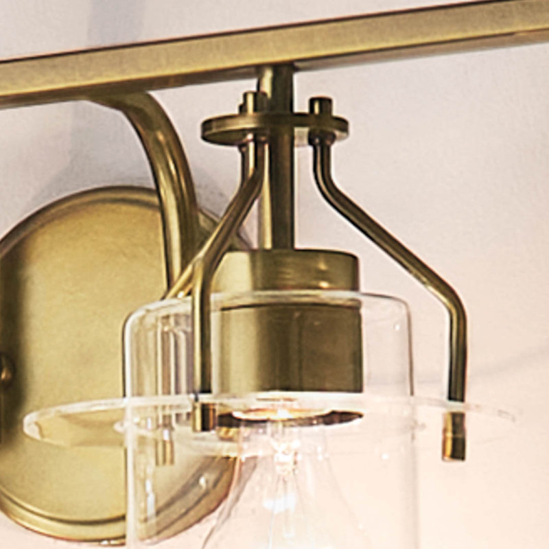 Moncrief 4 - Light Dimmable Vanity Light, Natural Brass