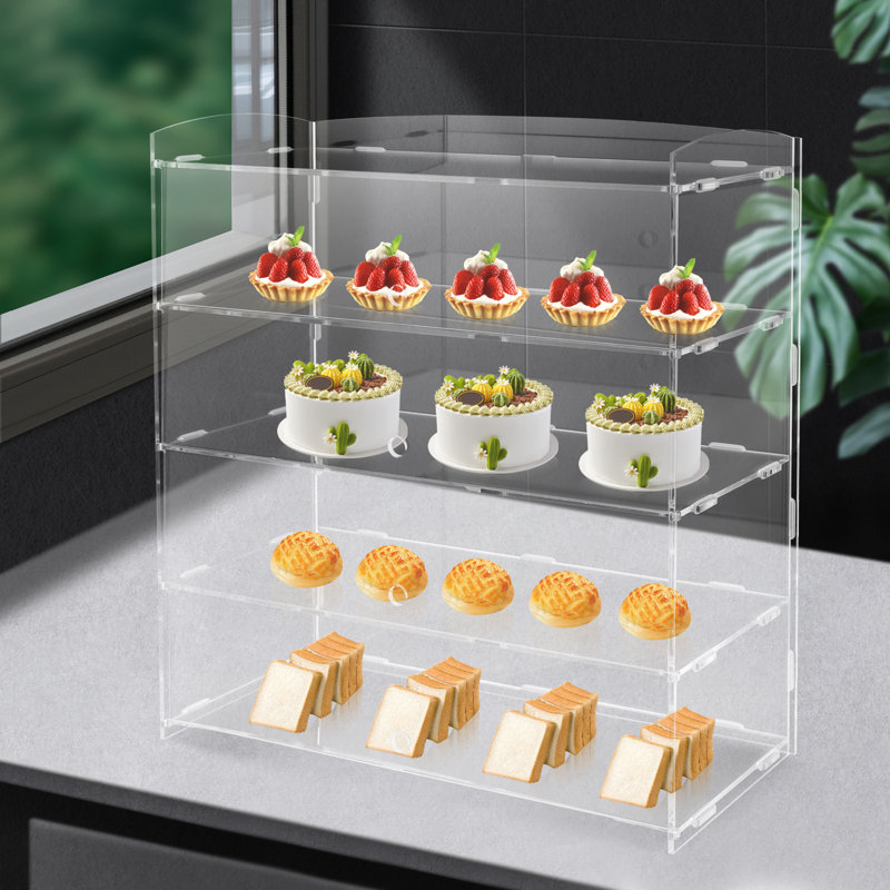 18.7'' H x 18.7'' W Acrylic Retail Counter Display Case