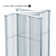 Pinwheel Pegboard Floor Display on Revolving Wheeled Base. Spinner Rack Stand. Panel Size: 13.5"W x 44"H