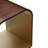 Houston Curved Modern End Table - Walnut