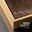 Style Mid-Century brun foncé, formes abstraites neutres, grand cadre rustique, décor minimaliste M22-101791581-101791584