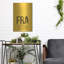 Ebern Designs «FRA ATC» par O8, art mural en métal-1170983035