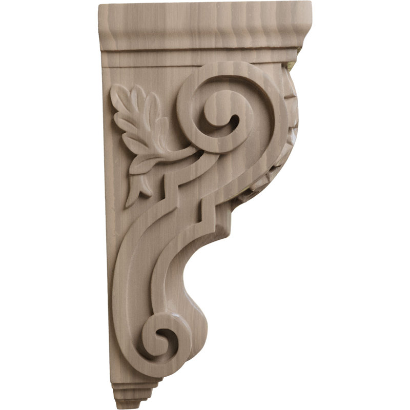 Grand corbeau Acanthus traditionnel, Noyer