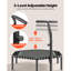 VEVOR in. Round Fitness Trampoline with Handlebar