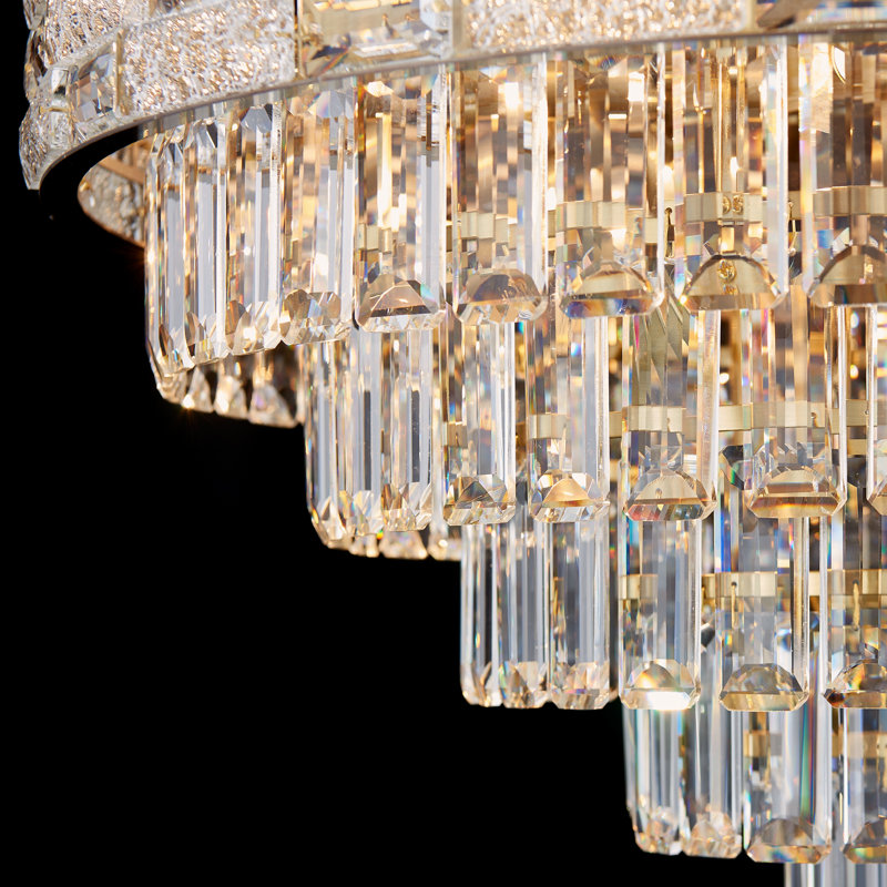 Light Dimmable Empire Crystal Chandelier, 12 Lights