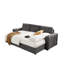 Canapé-lit modulaire avec rangement 101 "Sery, gris chenille Sery