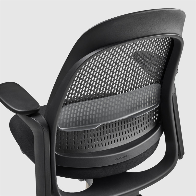Haworth Breck Office Chair, Coal, Black