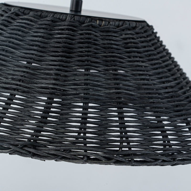 Luminaire suspendu en rotin à 1 lumière Aalayah