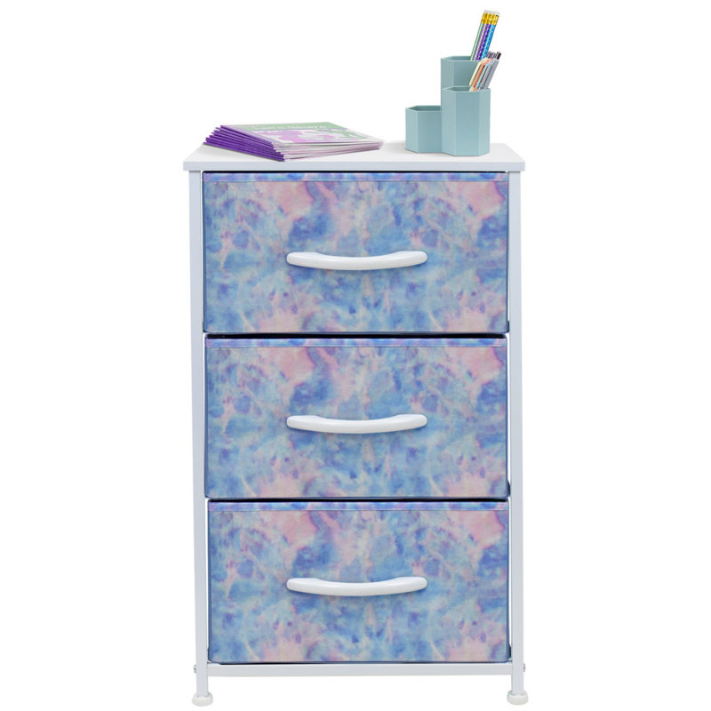 Commode 3 tiroirs - Teinture Tie Dye