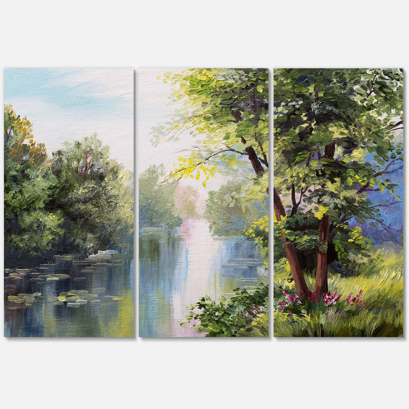 Paysage - peinture sur toile tendue